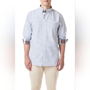 Castaway Men's Blue White Striped Shirt